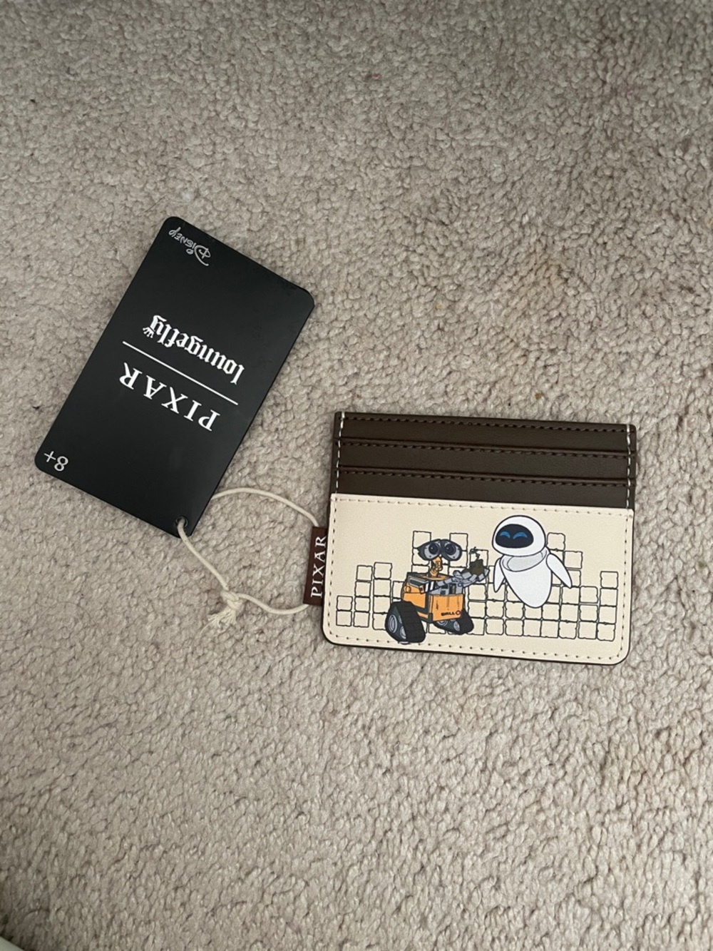 Loungefly Pixar WALL•E & EVE Card Holder - Brown & Cream